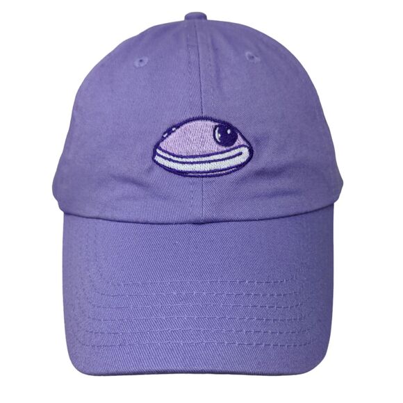 Newt Men's Slideback Hat Purple Adjustable 100% Cotton Embroidered Frog Logo - Picture 1 of 7